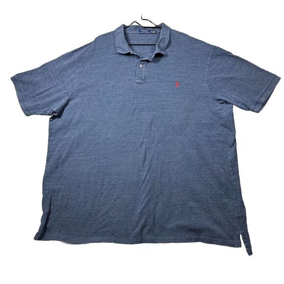Polo Ralph Lauren Classic Blue Polo Shirt‎ Men's Size 4XLT - Picture 1 of 6